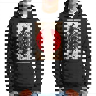 Vintage Samurai Warrior Bushido Code Japanese Swordsmen Moon Men Hoodie - Thegiftio
