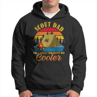 Vintage Scout Dad Except Way Cooler Normal Dad Fathers Day Hoodie - Seseable