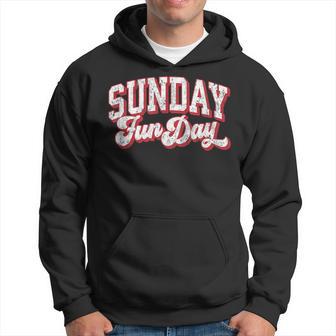 Vintage Sunday Funday New York Football Retro Fun Day Men Hoodie - Thegiftio UK