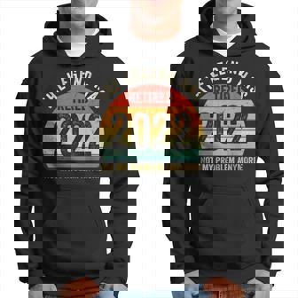 Vintage The Legend Has Retired 2022 Not My Problem Anymore Men Hoodie Graphic Print Hooded Sweatshirt - Thegiftio