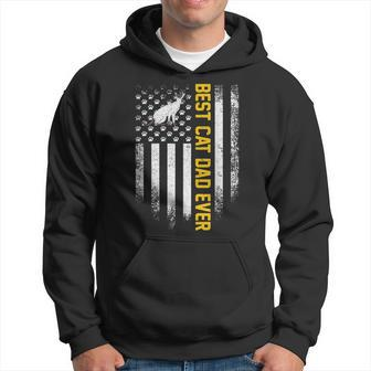 Vintage Usa American Flag Best Siamese Cat Dad Ever Funny Hoodie | Mazezy