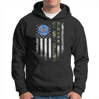 Vintage Usa American Flag Proud To Be An Us Army Grandpa Hoodie | Mazezy