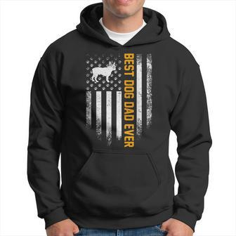 Vintage Usa Best French Bulldog Dad Ever American Flag Gift Hoodie | Mazezy