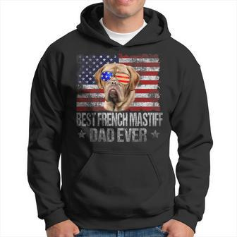 Vintage Usa Best French Mastiff Dad Ever American Flag Gift Hoodie - Seseable