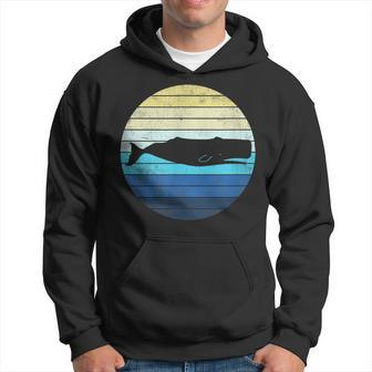 Vintage Whale Gift For Sperm Whale Lover Animal Ocean Hoodie | Mazezy