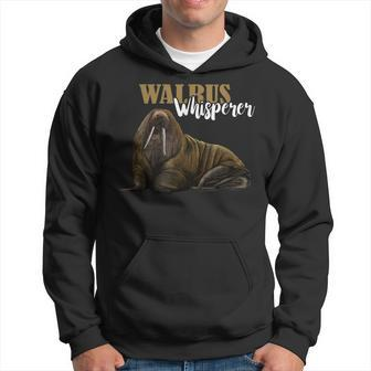 Walrus Whisperer Lustiger Meeresfisch Tier Ozean Wildtier Zoo Hoodie - Seseable