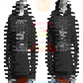 All I Want For Christmas Is Sushi Ugly X-Mas Sweater Men Hoodie - Thegiftio