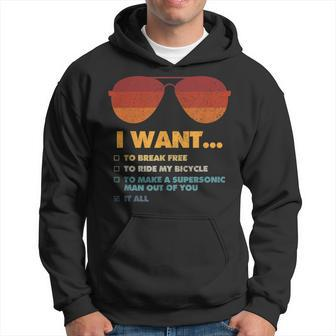 I Want To Ride My Bicycle I Sonnenbrillen Hoodie - Seseable