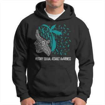 We Wear Teal For Military Sexual Assault Awareness Hoodie | Mazezy