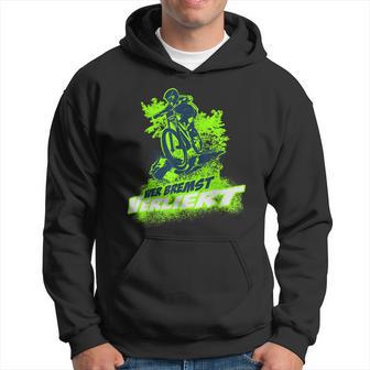 Wer Bremst Verliert Mountainbike Bike Mtb Biker Radsport Hoodie - Seseable