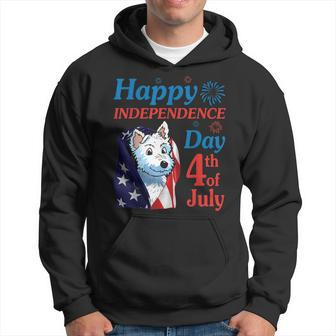 Westie Dog Happy Independence Day 4Th Of July Day Dad Mom Hoodie | Mazezy