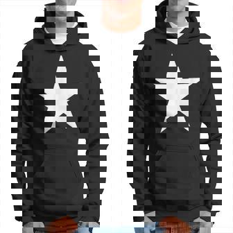 White Star On Front Hoodie | Mazezy