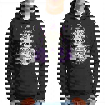 White Tiger Anime Cat Magic Witch Hat Men Hoodie - Thegiftio