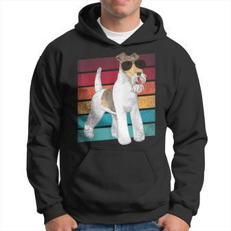 Wire Hair Fox Terrier Dog Funny Mom Dad Clothing Hoodie | Mazezy