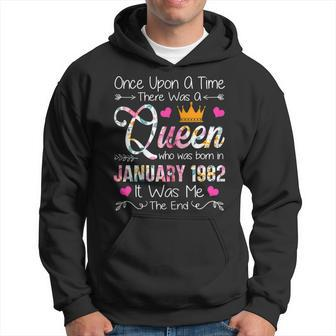 Womens 41 Years Birthday Girls 41St Birthday Queen August 1982 Hoodie - Seseable