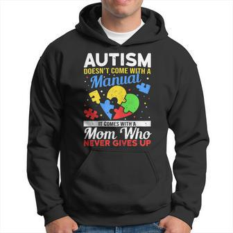 Womens Autism Mom For Autistic Girls Boys Autism Awareness Month Hoodie | Mazezy