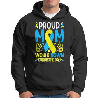 Womens Down Syndrome Mom Ribbon World Down Syndrome Awareness Day Hoodie | Mazezy CA