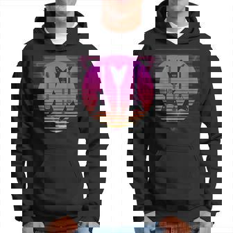 Womens Guitar Music Band Rock Retro Vaporwave Vintage 80S 90S Hoodie - Seseable