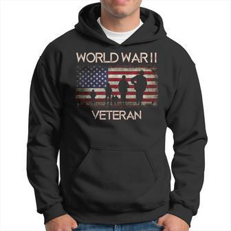 World War 2 Veteran S Men Hoodie Graphic Print Hooded Sweatshirt - Seseable