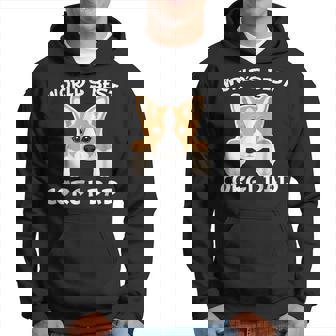 Worlds Best Corgi Dad Dog Owner Gift For Mens Hoodie | Mazezy