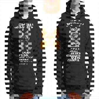 Worlds Best German Shepherd Grandpa Dog Granddog Gift For Mens Hoodie | Mazezy