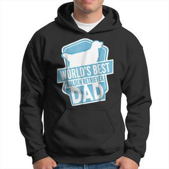 Worlds Best Golden Retriever Dad Funny Cute Dog Gift For Mens Hoodie | Mazezy