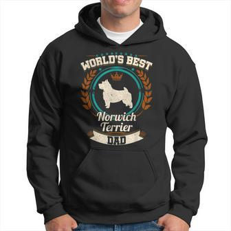 Worlds Best Norwich Terrier Dad Dog Owner Gift For Mens Hoodie | Mazezy