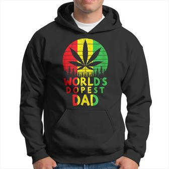 Worlds Dopest Dad Funny Weed Cannabis Stoner Hoodie | Mazezy AU