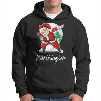 Worthington Name Gift Santa Worthington Hoodie - Seseable