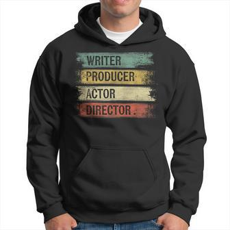 Writer Producer Actor Director Filmmaker Gifts Movie Theater Hoodie - Seseable