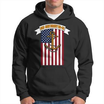 Ww2 Battleship Uss New Jersey Bb-62 Warship Veteran Dad Son Hoodie - Seseable