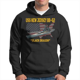 Ww2 Warship & Vietnam War Uss New Jersey Bb-62 Battleship Hoodie - Seseable