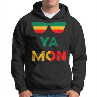 Ya Mon Jamaica Sunglasses Jamaican Flag Slang Jamaican Men Hoodie - Thegiftio UK