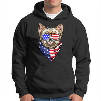 Yorkshire Terrier 4Th Of July Funny Patriotic Dog Lover Hoodie | Mazezy