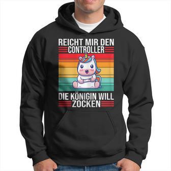 Zocken Reicht Mir Den Controller Königin Ps5 Konsole Gamer Hoodie - Seseable