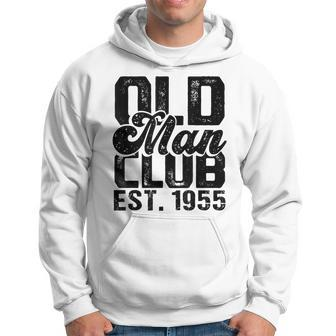 1955 Birthday Party Old Man Club Est 1955 Senior Citizen Gift For Mens Hoodie | Mazezy