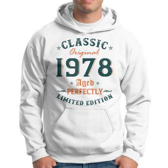 45 Years Old Gift Classic 1978 Limited Edition 45Th Birthday Men Hoodie Graphic Print Hooded Sweatshirt - Thegiftio UK
