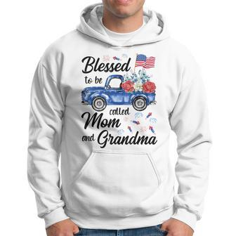 4Th July American Flag Patriotic Blessed Mom Grandma Gift For Women Hoodie | Mazezy