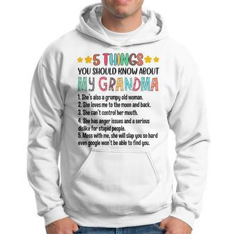 5 Things You Should Know About My Grandma Grumpy Old Woman Hoodie - Thegiftio UK