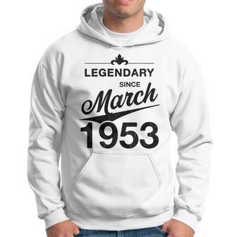 70 Geburtstag 70 Jahre Alt Legendär Seit März 1953 V2 Hoodie - Seseable