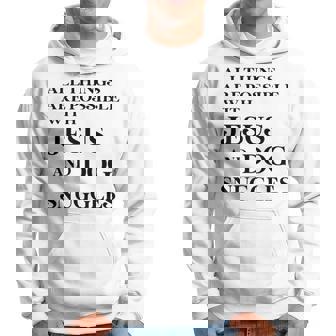 All Things Are Possible With Jesus And Dog Snuggles Hoodie | Mazezy