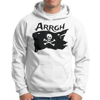 Argh Pirate Skull And Crossbones Jolly Roger Argh Pirate Hoodie | Mazezy