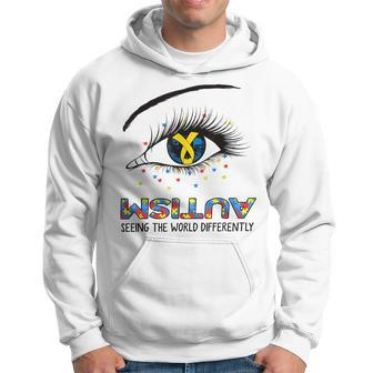 Autism Awareness Month Support Seeing The World Differently Hoodie - Seseable