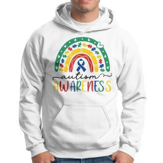 Autism Awareness Puzzle Pieces Rainbow Gifts For Mom Hoodie | Mazezy CA