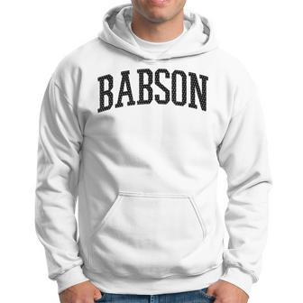 Babson Arch Vintage College University Alumni Style Hoodie - Seseable