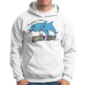 Be Gentle I Have A Sensitive Tummy Stomachache Ibs Survivor Hoodie | Mazezy CA