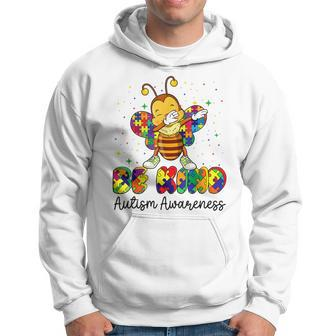 Be Kind Autism Awareness Puzzle Bee Dabbing Support Kids Hoodie | Mazezy AU