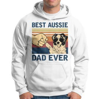Best Aussie Dad Ever Vintage Aussie Dog Gift For Mens Hoodie | Mazezy