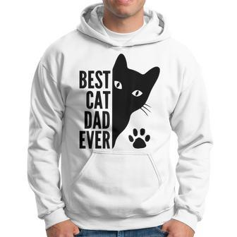 Best Cat Dad Ever Funny Cat Fathers Day Dad Kitty Lovers Hoodie - Thegiftio UK