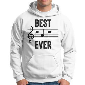 Best Dad Ever Music Notes Funny Fathers Day Gift Gift For Mens Hoodie | Mazezy
